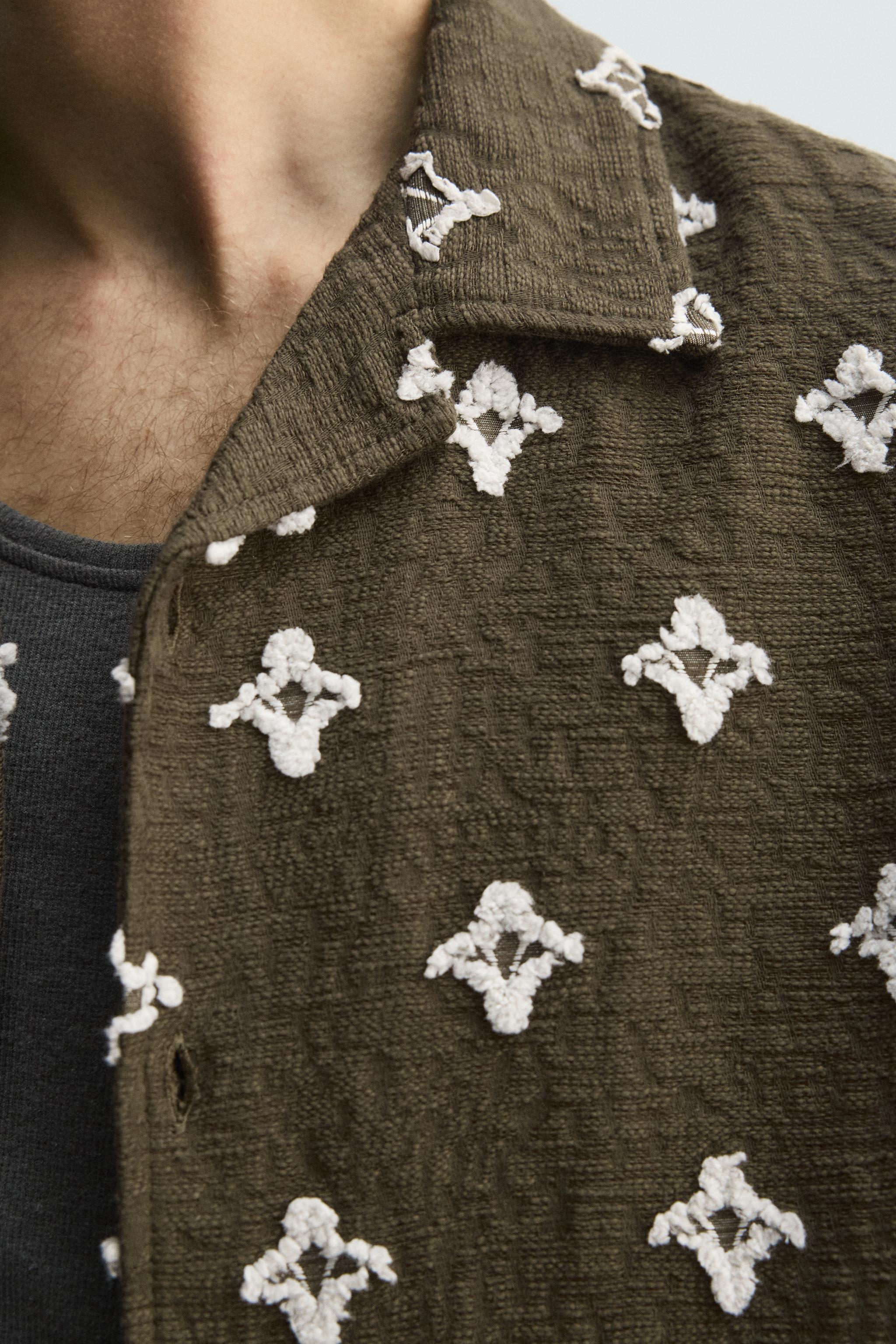 CHEMISE JACQUARD TEXTURÉE